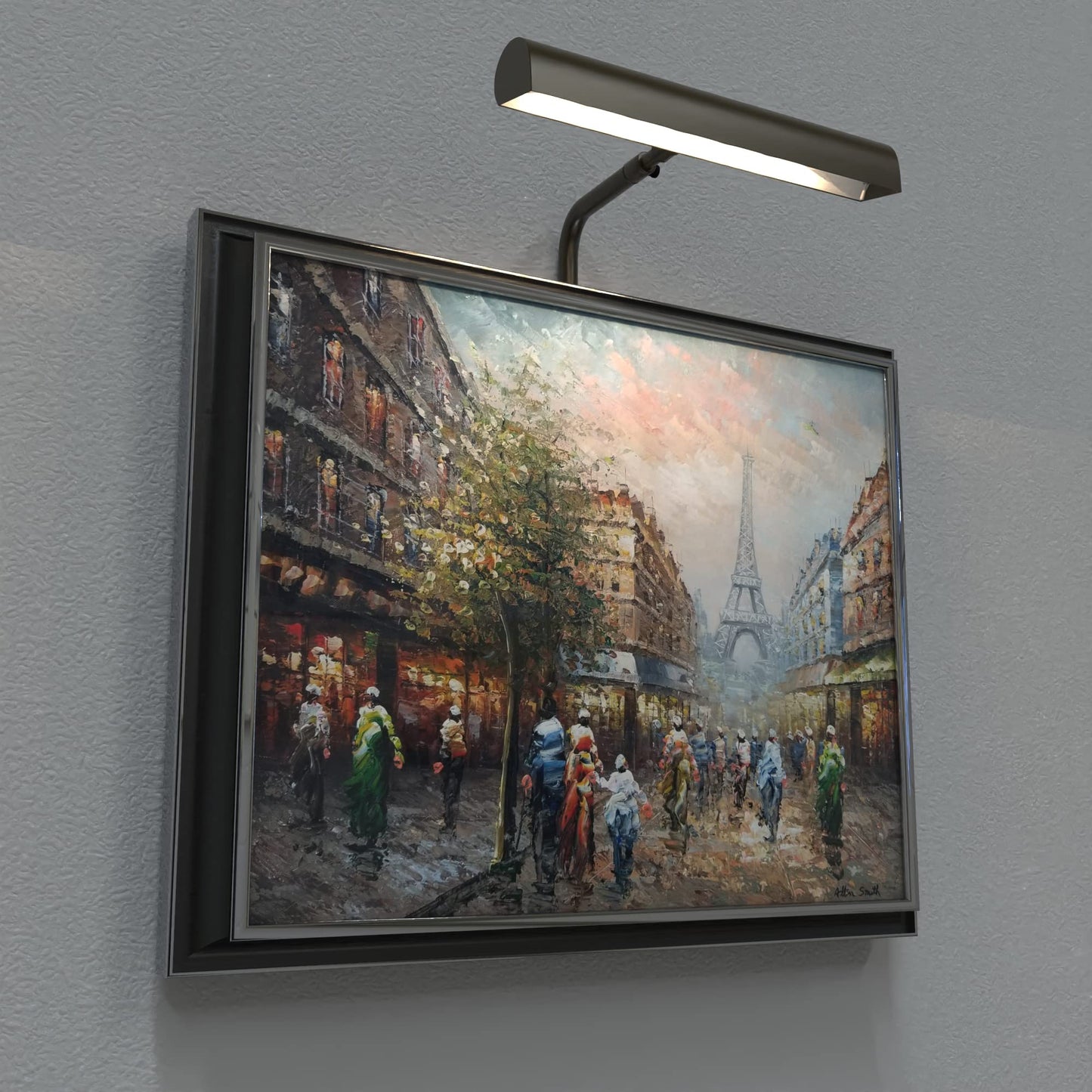 Cocoweb 10" Classic LED Gallery Light in Mahogany Bronze with Plug-in Adapter