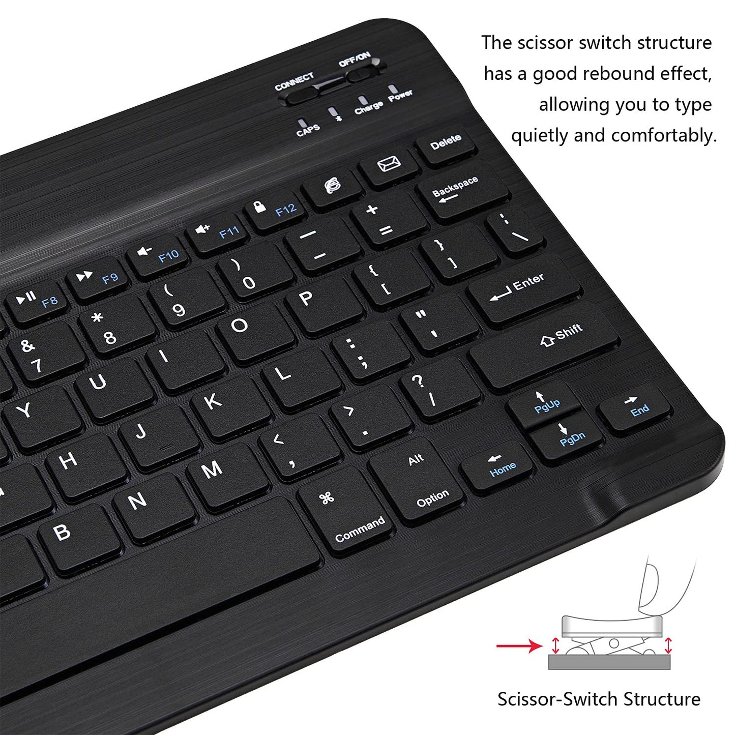 Ultra-Slim Bluetooth Keyboard and Mouse Combo Rechargeable Portable Wireless Keyboard Mouse Set for Apple iPad iPhone iPadOS/iOS 13 and Above Samsung