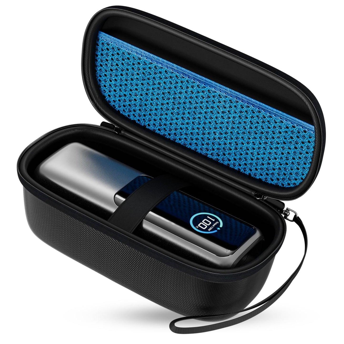 ProCase Hard Carrying Case for Anker Laptop/ 737 Power Bank, 25000mAh 165W Portable Charger Travel Storage Bag, Zippered Organizer Box for Cables