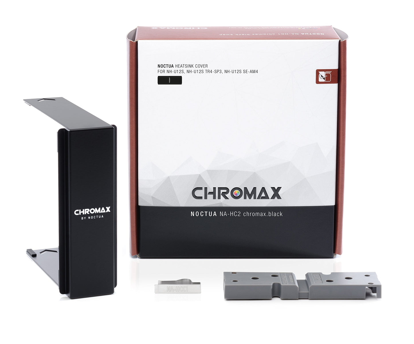 Noctua NA-HC2 chromax.black, Heatsink Cover for NH-U12S, NH-U12S TR4-SP3, NH-U12S DX-3647 & NH-U12S SE-AM4 (Black)