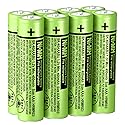 BENNTOP BK-40AAABU NI-MH AAA Rechargeable Battery 1.2V 400mah 8Pack AAA Batteries for Panasonic Cordless Phones, Remote Controls, Electronics