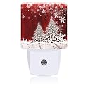 BLYKVGHQ Coffee Tree Christmas Night Light,Modern Night Lights Plug into Wall,Dusk to Dawn Sensor Nightlight for Kids Bathroom Kitchen Hallway Bedroom