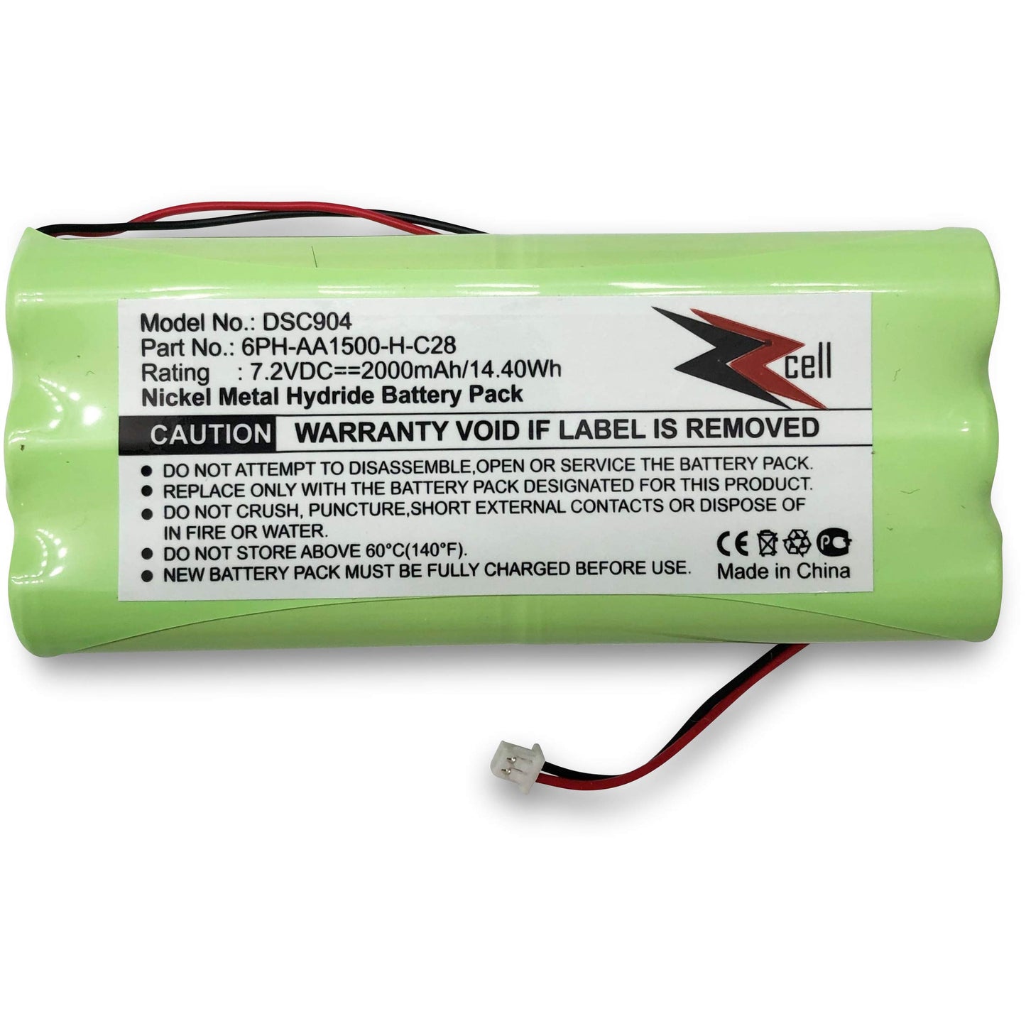 ZZcell® 7.2V Battery Compatible with 6PH-AA1500-H-C28 DSC9047 Power-Series Alarm System ADT DSC Back-Up SCW9045 SCW9047 2000mAh (Please check part…
