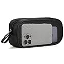 Lidwot Breathable Mesh Nylon Travel Organizer - Portable Cable pouch & Tool Case for Laptop Charger, Mouse, Power Bank, USB Cords, Adapters, Small