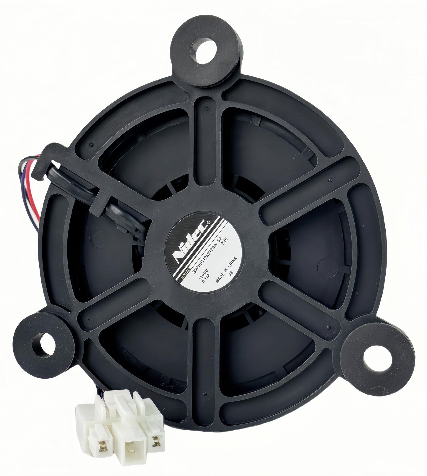 GW10C12MS2BA-52 Z20 Cooling Fan Motor for Midea Refrigerator Freezer, 12VDC 0.11A 3-pin Variable Frequency Cooling Fan