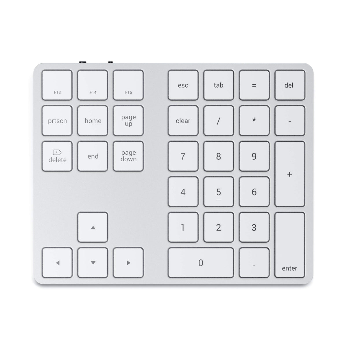 Satechi Bluetooth Extended Numeric Keypad, Rechargeable 34-Key, Silver