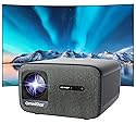 OmniStar Projector with WiFi and Bluetooth, 1080P Full HD with 4K Support, Mini Projector for iPhone, 1500 ANSI, Auto Focus/200", Compatible