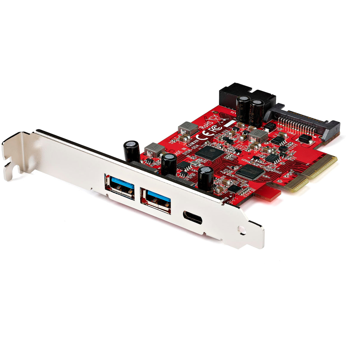 StarTech 5-Port USB PCIe Card, 10Gbps, TAA, Express (PEXUSB312A1C1H)