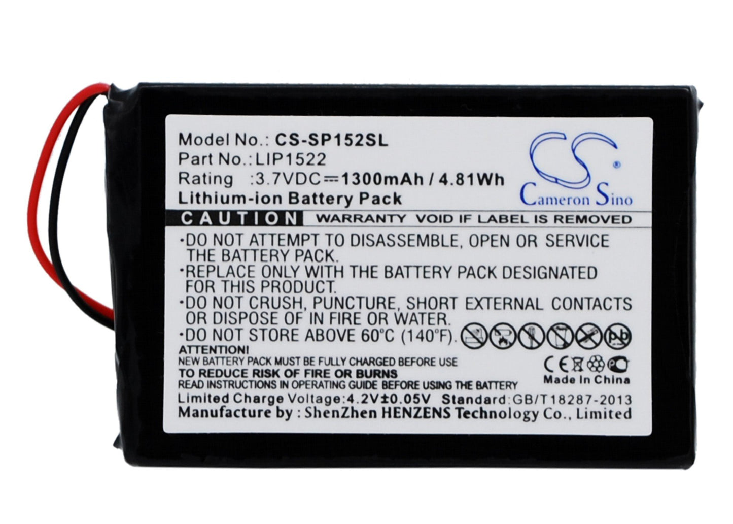 XSPLENDOR 1300mAh Replacement Battery for Dualshock 4 Wireless Controller CUH-ZCT1H CUH-ZCT1U CUH-ZCT1E CUH-ZCT1J CUH-ZCT1K CUH-ZCT1M PN LIP1522