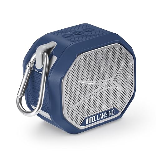 Altec Lansing HYDRATREK Magnetic Bluetooth Speaker, Waterproof IP67, Portable Speaker, True Wireless Pairing, USB-C Quick Charge, 3.7V 400mAh Battery