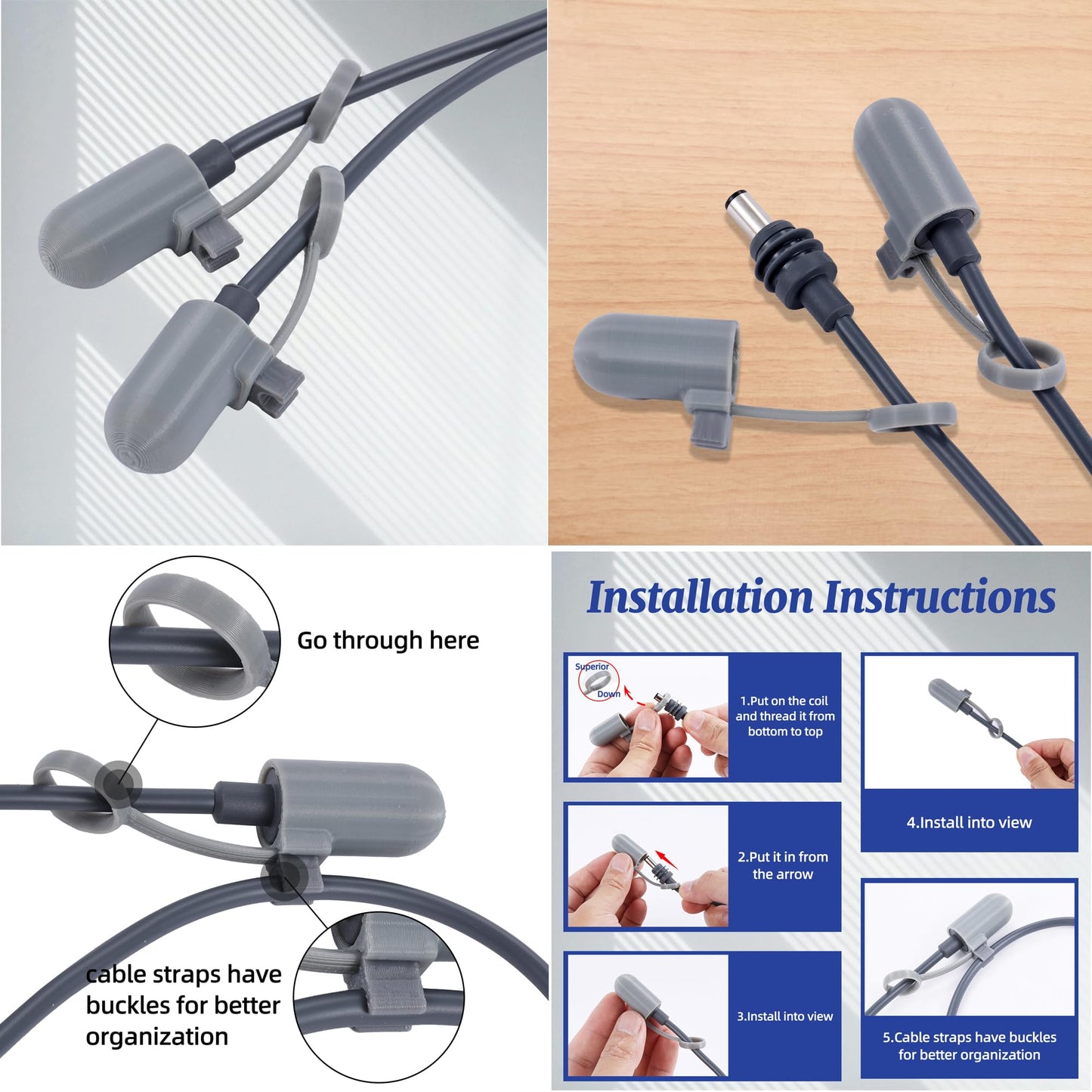 Star Bridge Durable Silicone Cable Protectors for Starlink Mini, Anti-Crack Network Cable End Caps and Dust Covers (V4 Compatible)