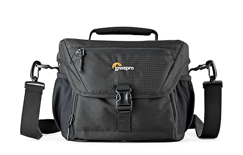 Lowepro LP37123, Nova 180 AW II Camera Bag, Waterproof, Customizable, Fits Pro-Depth DSLR with Lens, Compact Drone, 3-4 Additional Lenses, Flash