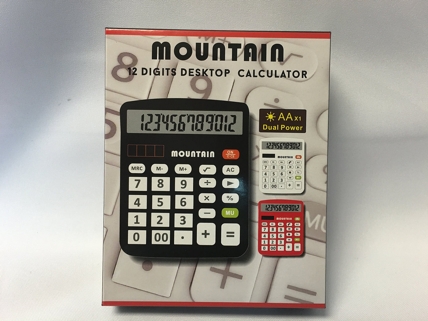 PrimeTrendz 12 Digit Mountain Calculator for Home or Office Universal Functionality and Solar/Battery Powered with Large Buttons(Packaging May Vary