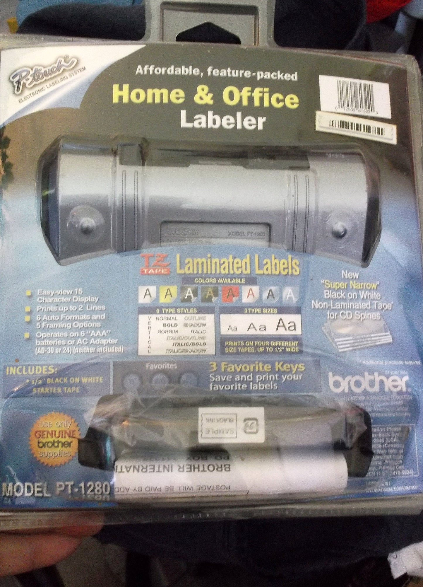 Brother PT-1280 P-Touch Electronic Labeling System