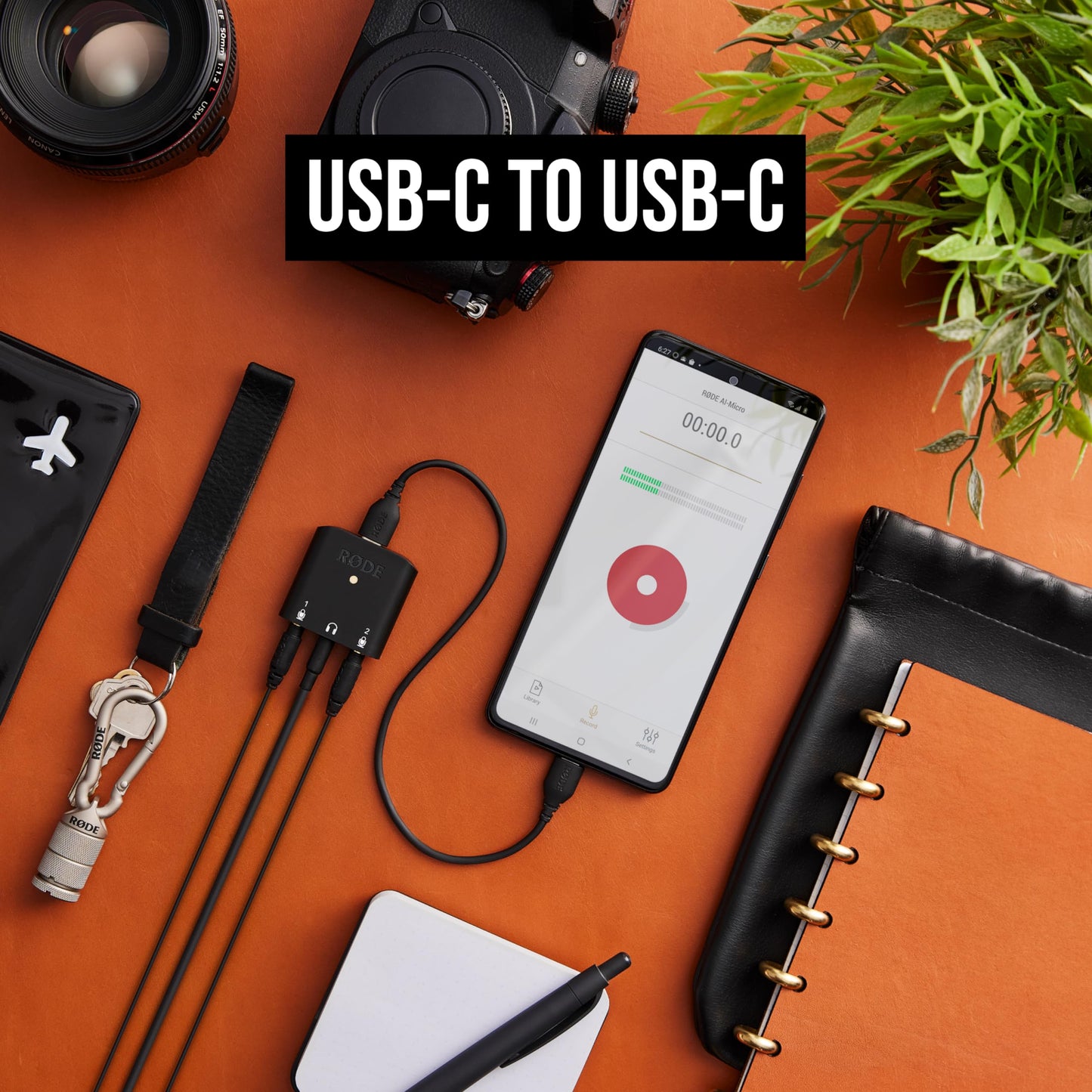 RØDE SC22 USB-C to USB-C Cable (30cm, Black)