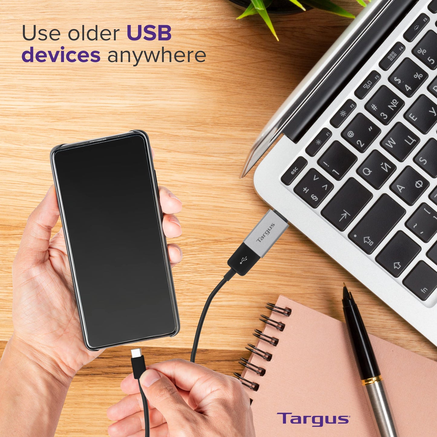 Targus USB-C to USB-A Adapter 2-Pack - Fast Data Transfer, Compact Design - USB C to USB Adapter & USB to USB C Adapter - USB C Adapter Duo Supports…