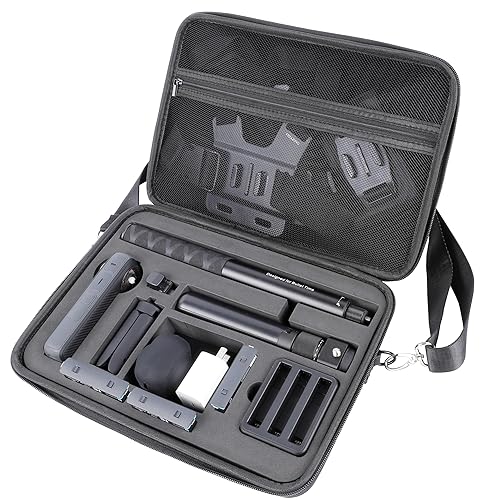 PellKing Case for Insta360 X5 X4 Camera - Large Hard Shell with EVA Liner Bag Compatible for Insta 360 Bullet Time Handle/Selfie stick and other