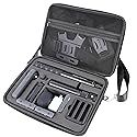 PellKing Case for Insta360 X5 X4 Camera - Large Hard Shell with EVA Liner Bag Compatible for Insta 360 Bullet Time Handle/Selfie stick and other