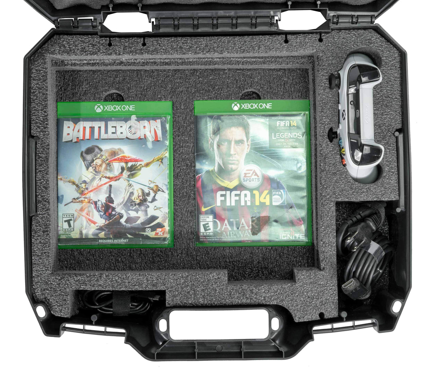 Case Club Compatible with Xbox One Carry Case. Fits X or S models in PRE-CUT Foam!