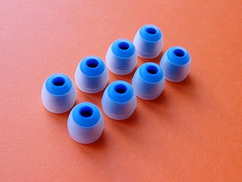 8pcs (CL-BL)- Small (S) Replacement Set Earbuds Eartips Compatible with Jaybird Freedom F5 Earphones Headphones