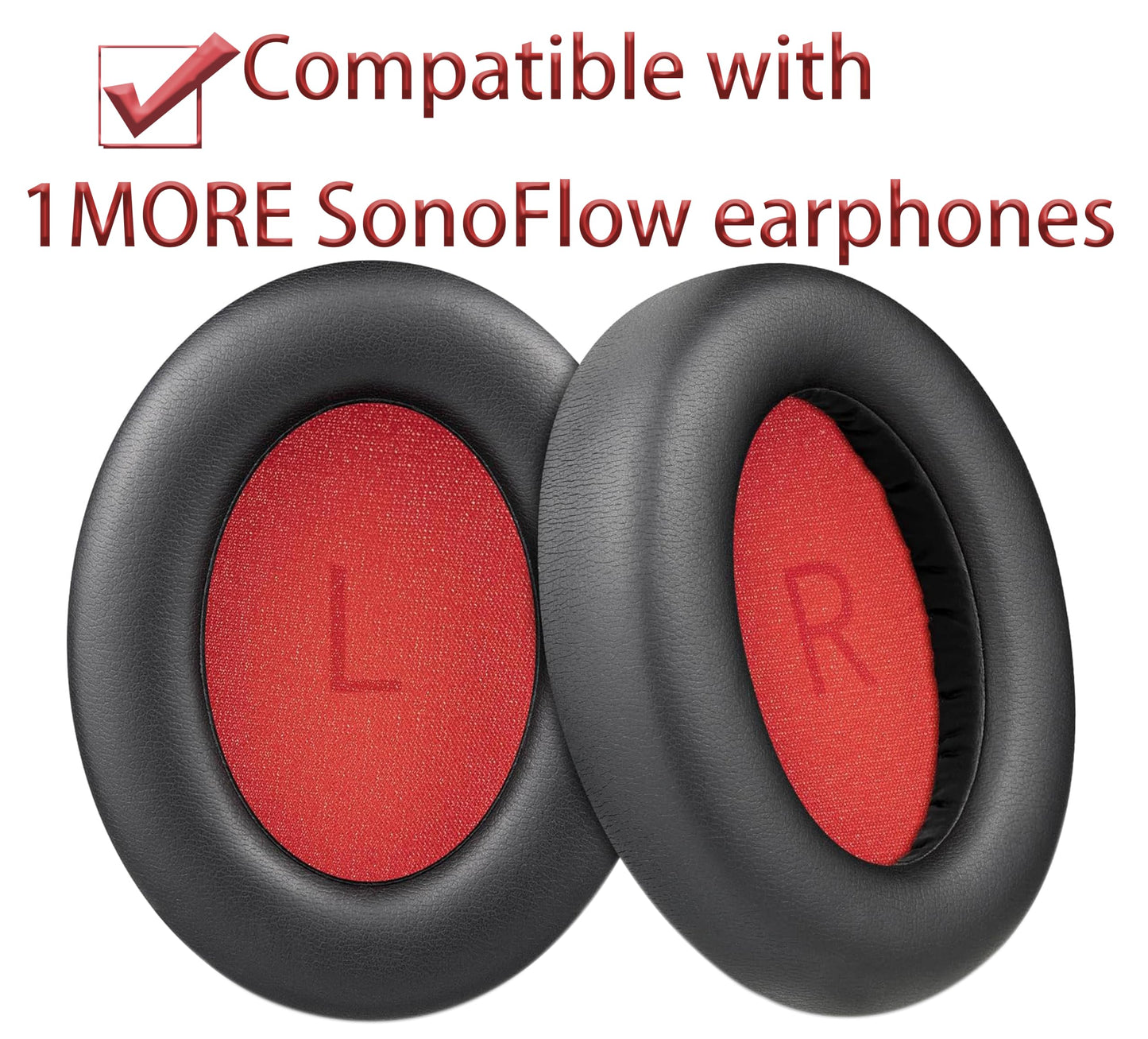 SonoFlow Replacement Ear Pads Compatible with 1MORE SonoFlow/SonoFlow SE/SonoFlow Pro Headphones Akkiv Replacement Ear Pads are Made of Protein