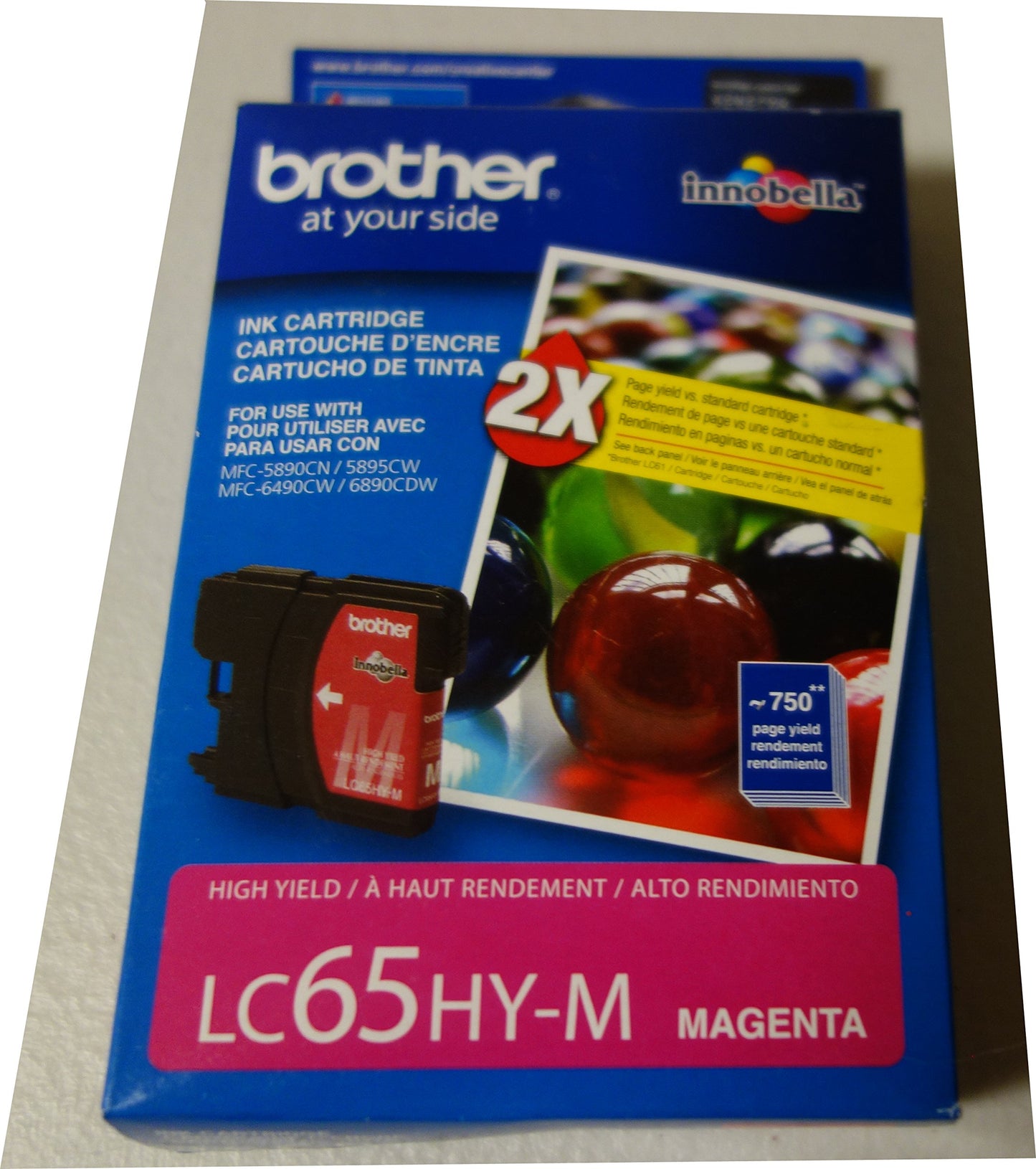 Brother LC65HYM High Yield Magenta Ink Cartridge