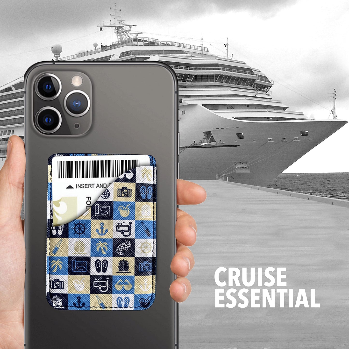 Cruise Card Holder Phone Pouch Wallet for Ship ID Key Cards Cruise Essential 2026 & 2027