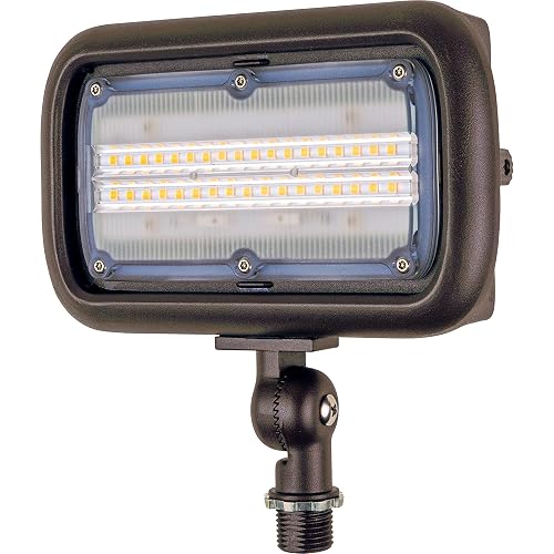 Newhouse Lighting WW30BRZ 30-Watt Outdoor LED Wall Wash Flood Light, Weatherproof, Bronze