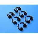 12pcs: 6 Pairs S/M/L (BK) Left and Right Side Enhanced Fit Stabilizers Helper Eartips Compatible with Jaybird X2 Earphones Headphones