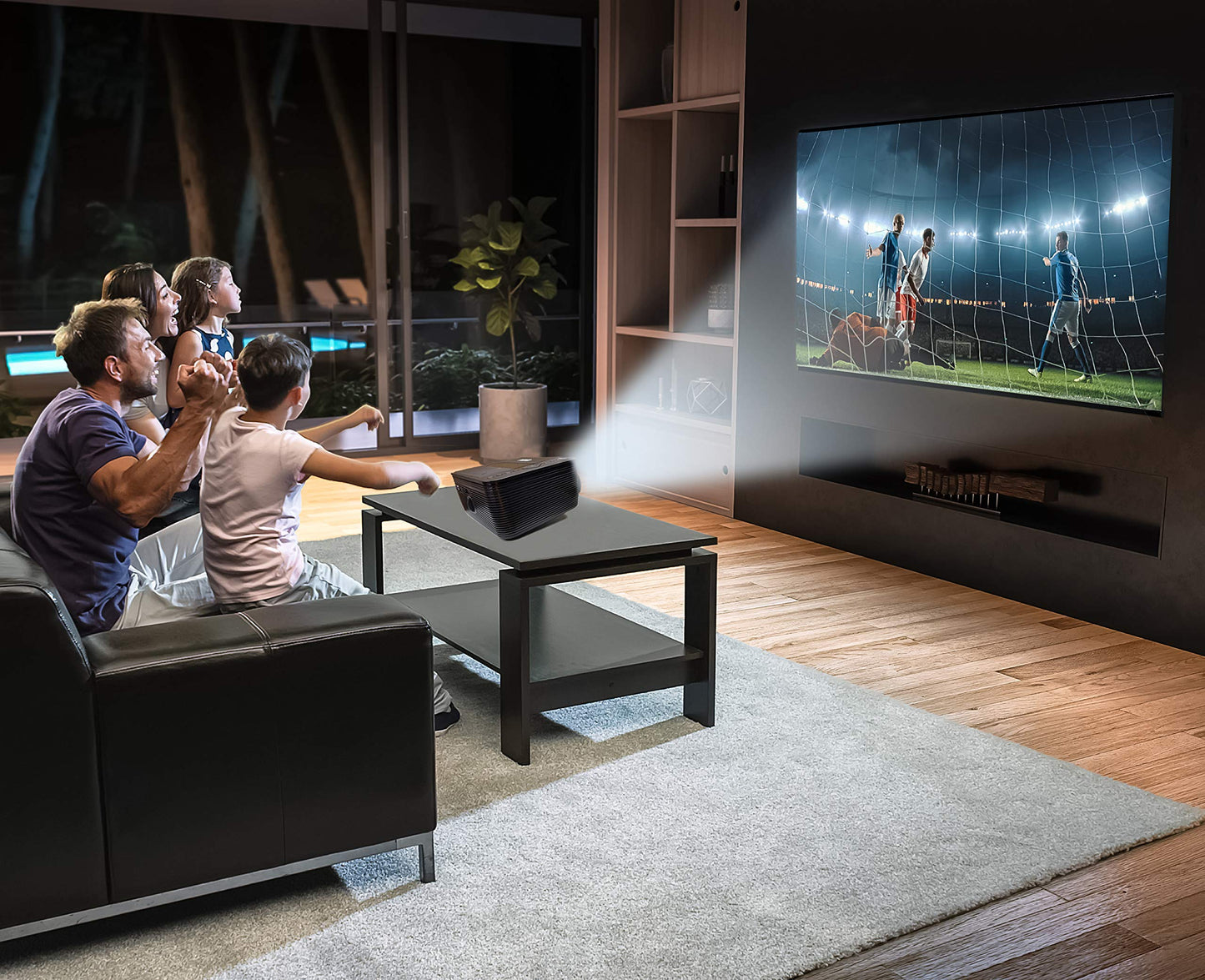 Naxa Electronics NVP-2500 150-Inch Home Theater 720p LCD Projector with Built-in DVD Player and Bluetooth