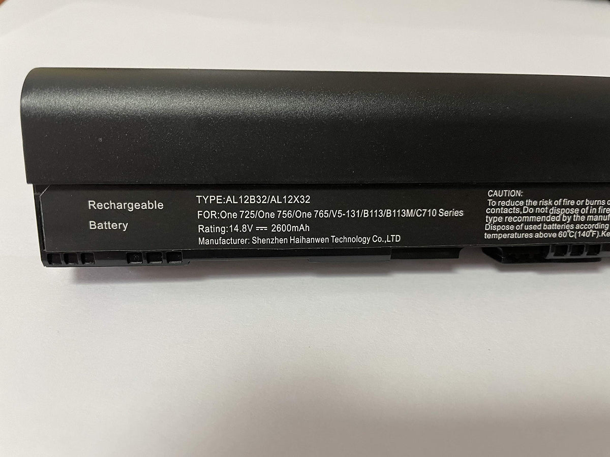 powerforlaptop Laptop Replace Battery for Acer AL12B32 AL12B31 AL12B72 AL12X32 AL12A31 Aspire One 725 756 Chromebook C710 KT.00403.004 AK.004BT.098