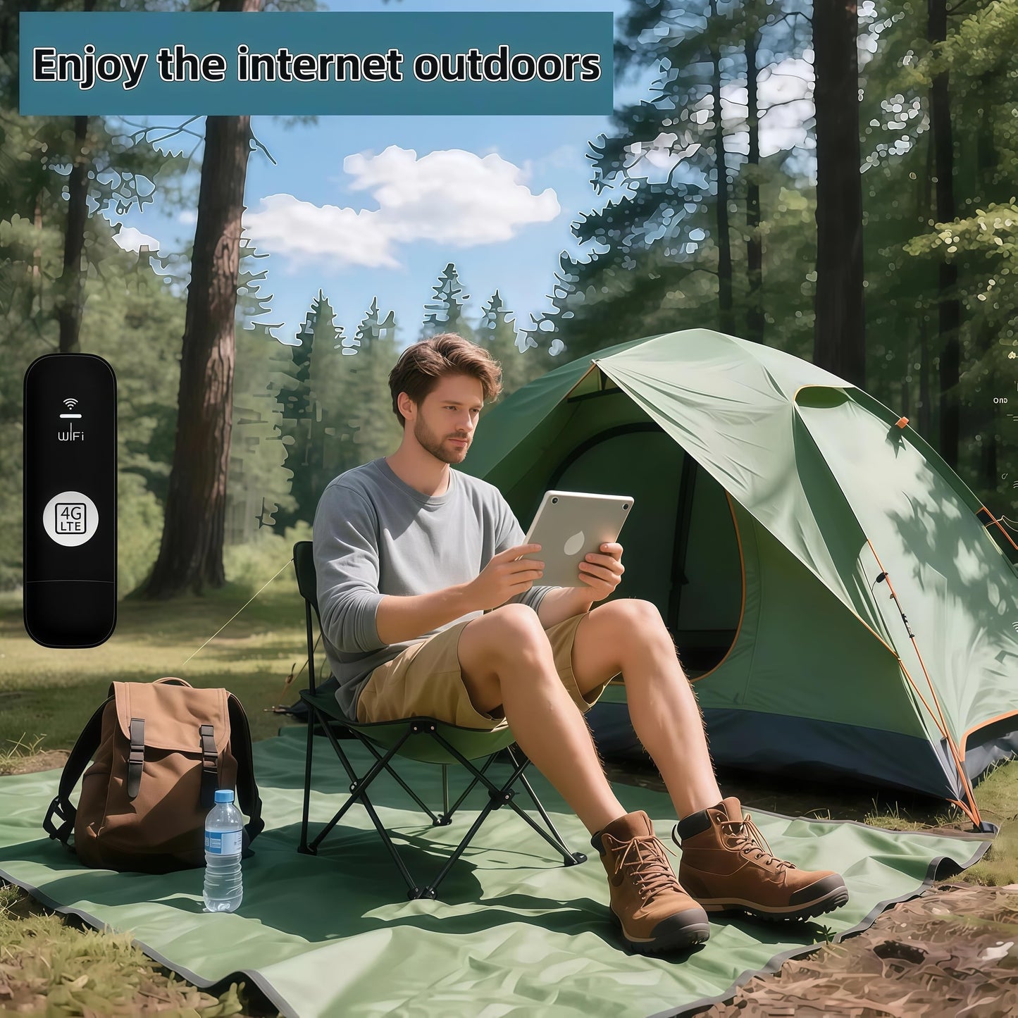 Global Edition 4G LTE Portable WiFi Hotspot for Travel with SIM Card Slot Hotspot Device Support FDD:B1/2/3/4/5/7/8/20/28/66 in North America, South