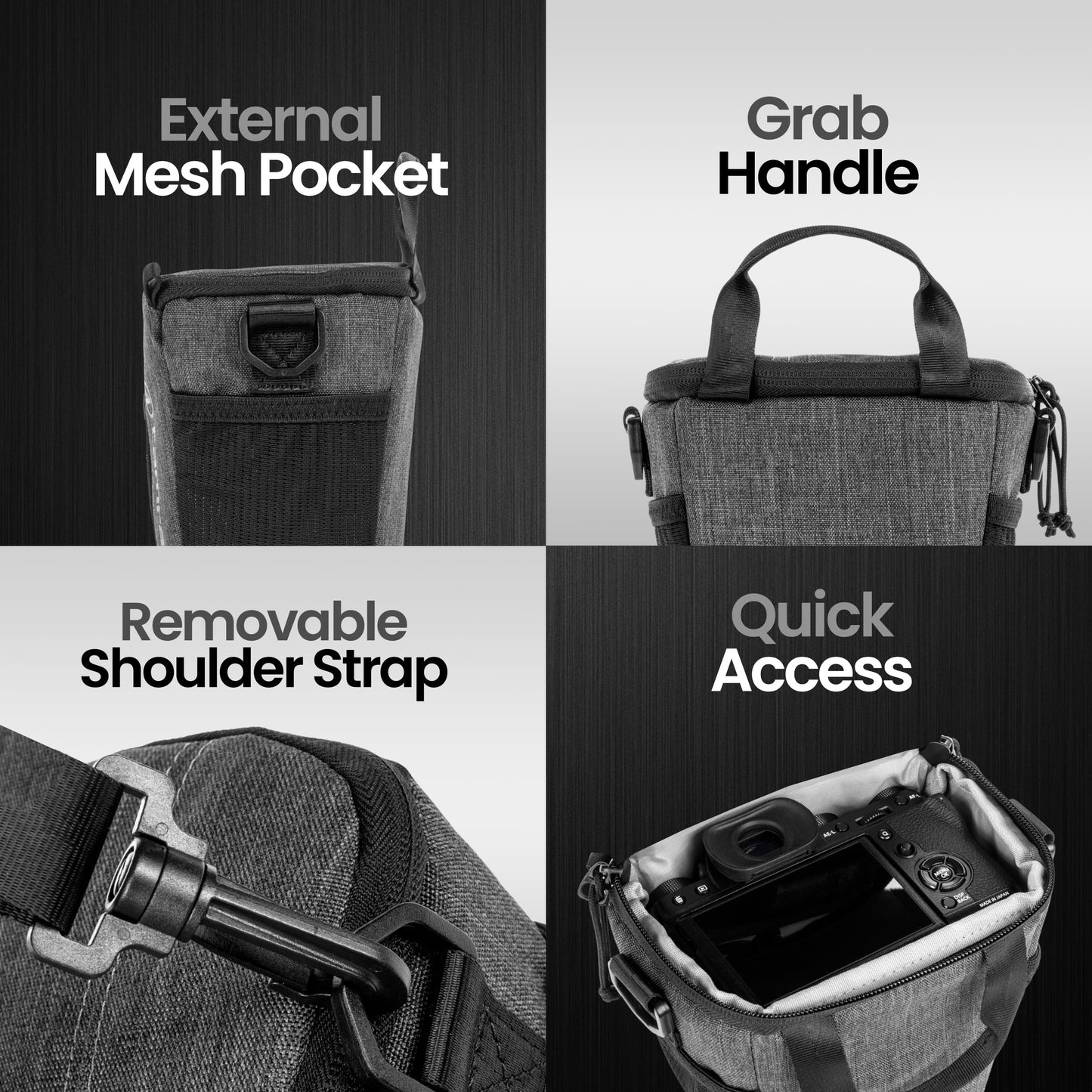 Tamrac Tradewind Zoom 1.4 Camera Bag for Photographers, Camera Case for Photography Accessories, Compact Camera Shoulder Bag for DSLR and Mirrorless