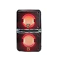 Mr. Dj GO PACK Dual 6.5" Portable Outdoor Speaker BUILT-IN Bluetooth, USB/Micro SD Card Reader, with Rechargeable Battery & LED Accent Lighting 1200W
