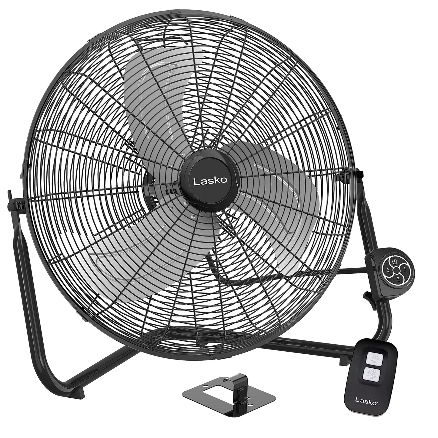Lasko High Velocity Wall Mount and Floor Fan - 20" - H20660 - Black