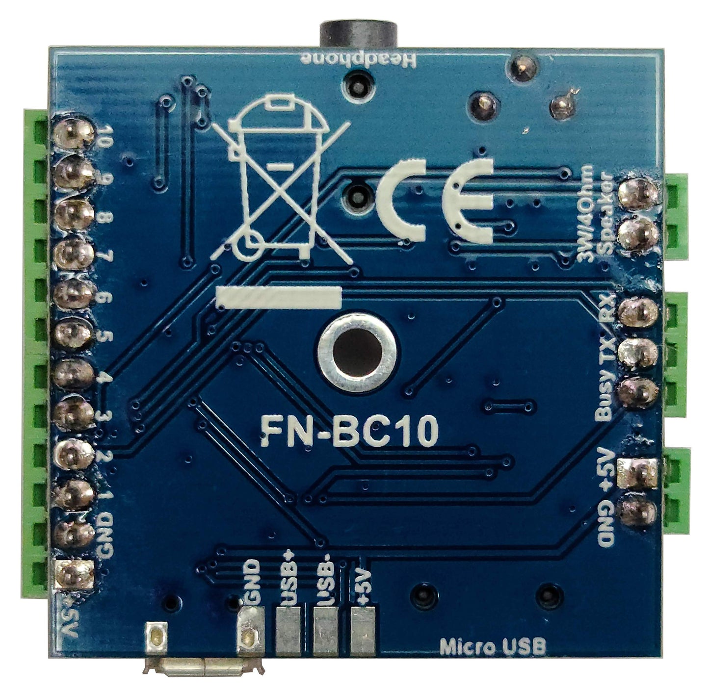 10 Buttons Triggered MP3 Player Board with 3W Amplifier and Terminal Block (v2)