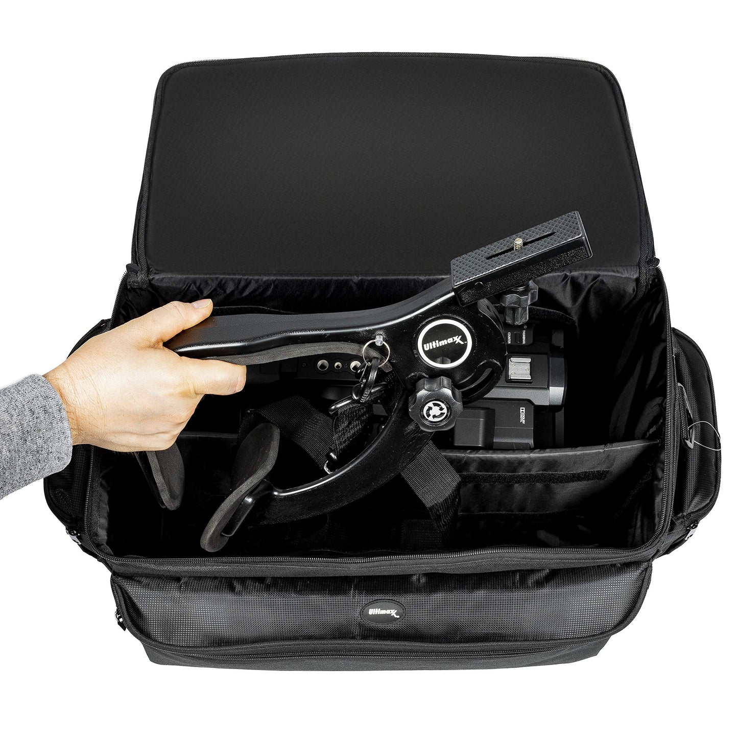 Ultimaxx Professional Well-Padded Extra-Large Water-Resistant Gadget Bag Compatible With Canon XF405, XF400, XF205, XF200, XF105, XF100, And More.