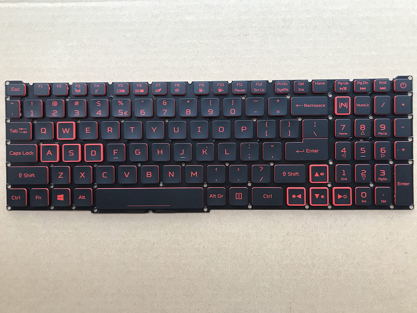 Original New for Acer Nitro 5 Gaming Laptop AN517-51-76V6 17.3-inch US Backlit Keyboard