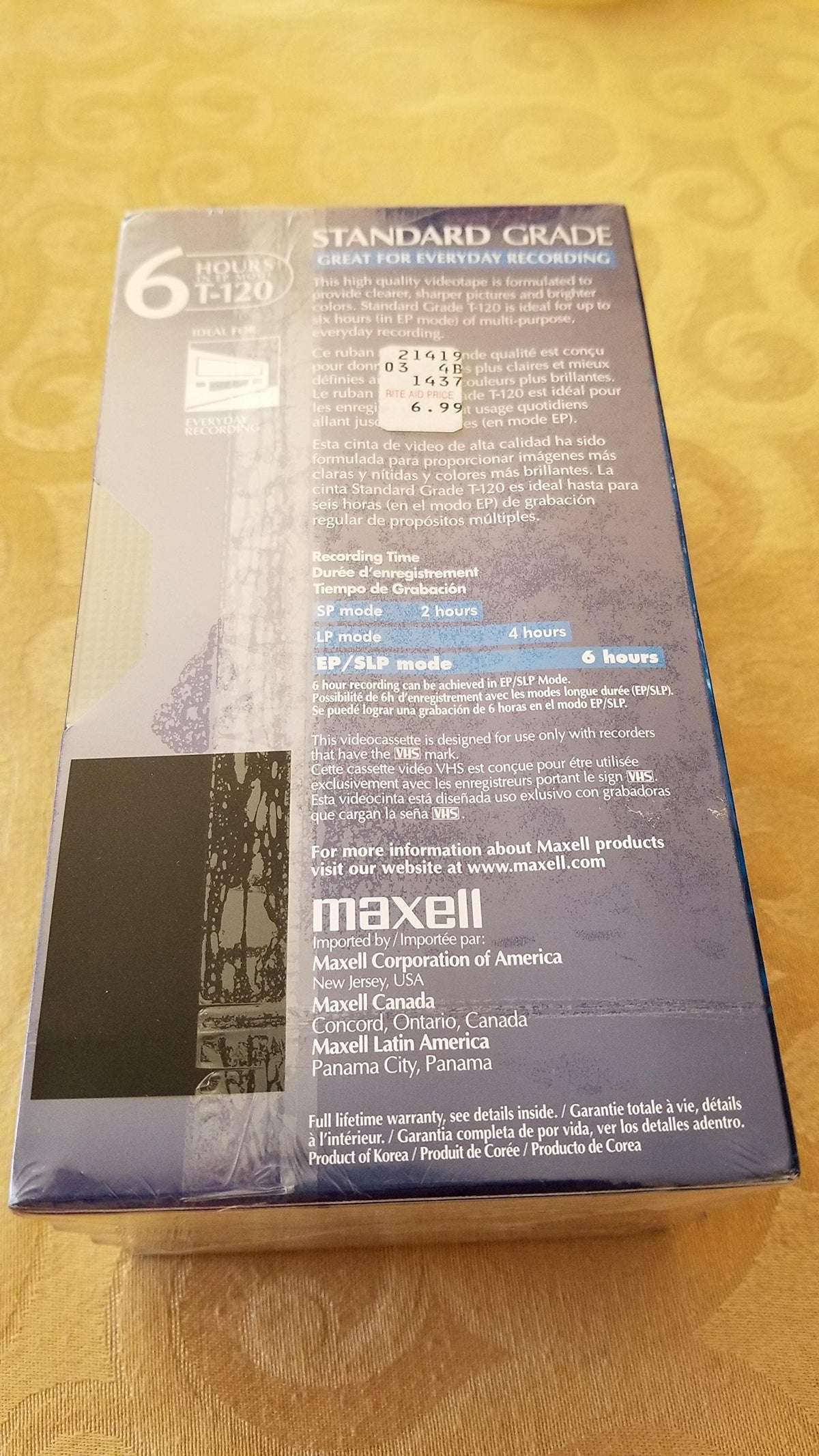 Maxell GX T-120 Video TAPE-120 MIN 3PK (214048)
