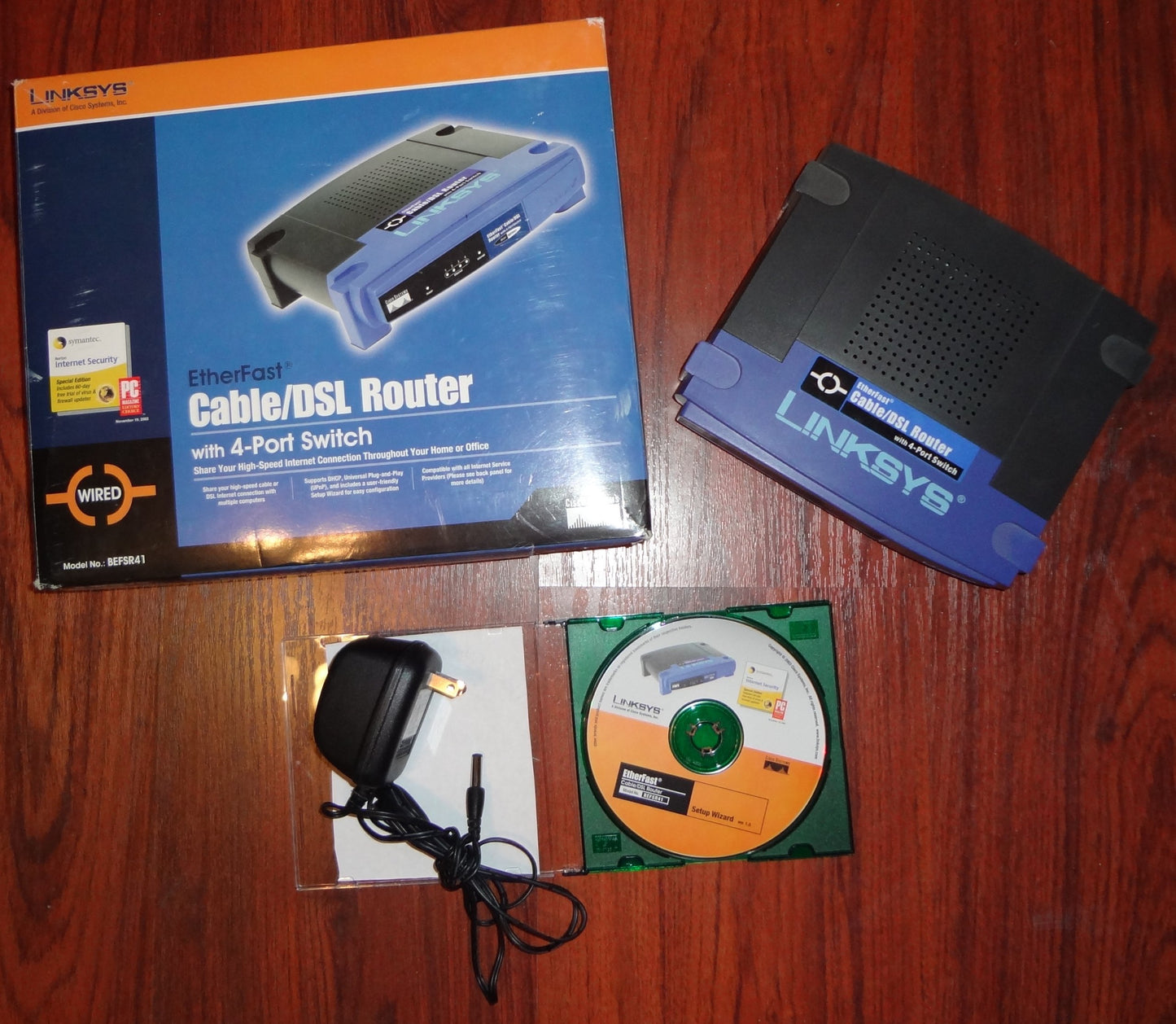 Linksys EtherFast Cable/DSL Router w/4-Port Switch BEFSR41