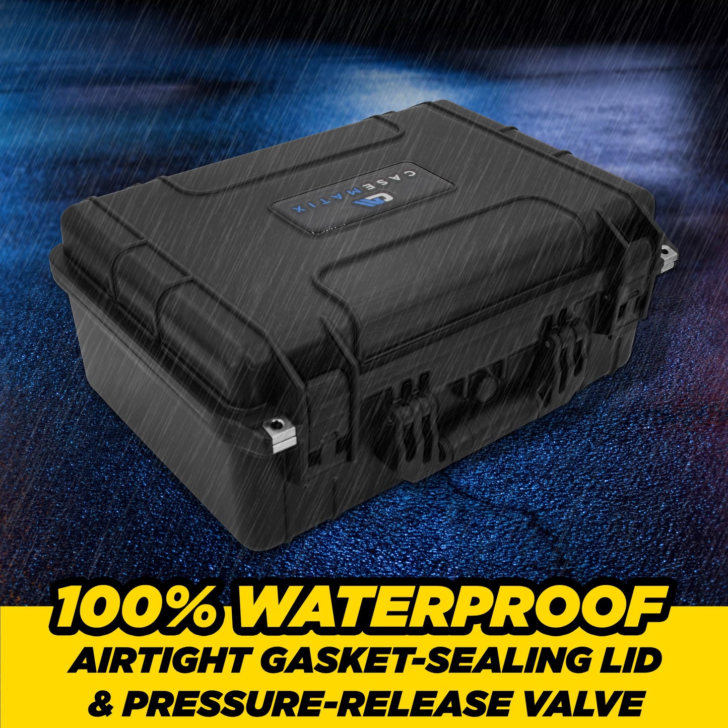 CASEMATIX Travel Case Compatible with Starlink Mini Dish, Mount, Cables, Power Supply & More - IPX7 Waterproof, Professionally Cut Impact-Resistant