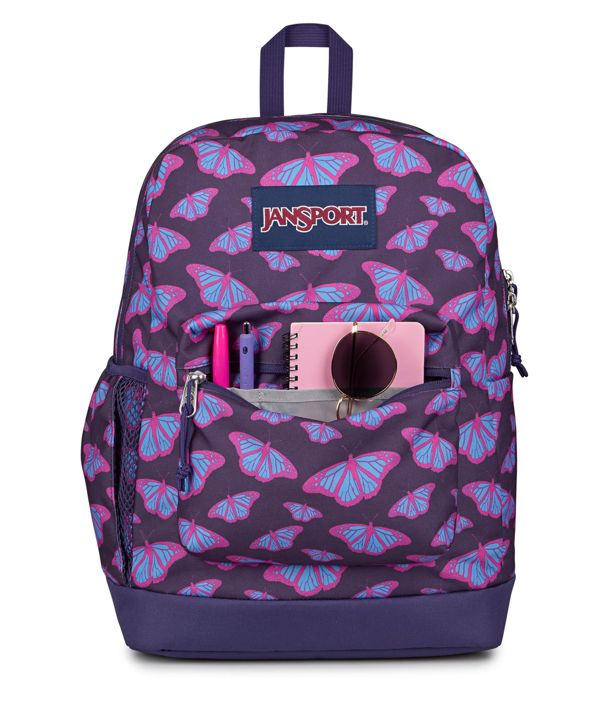 JanSport 26L Cross Town Plus Backpack, Flutter By Purple