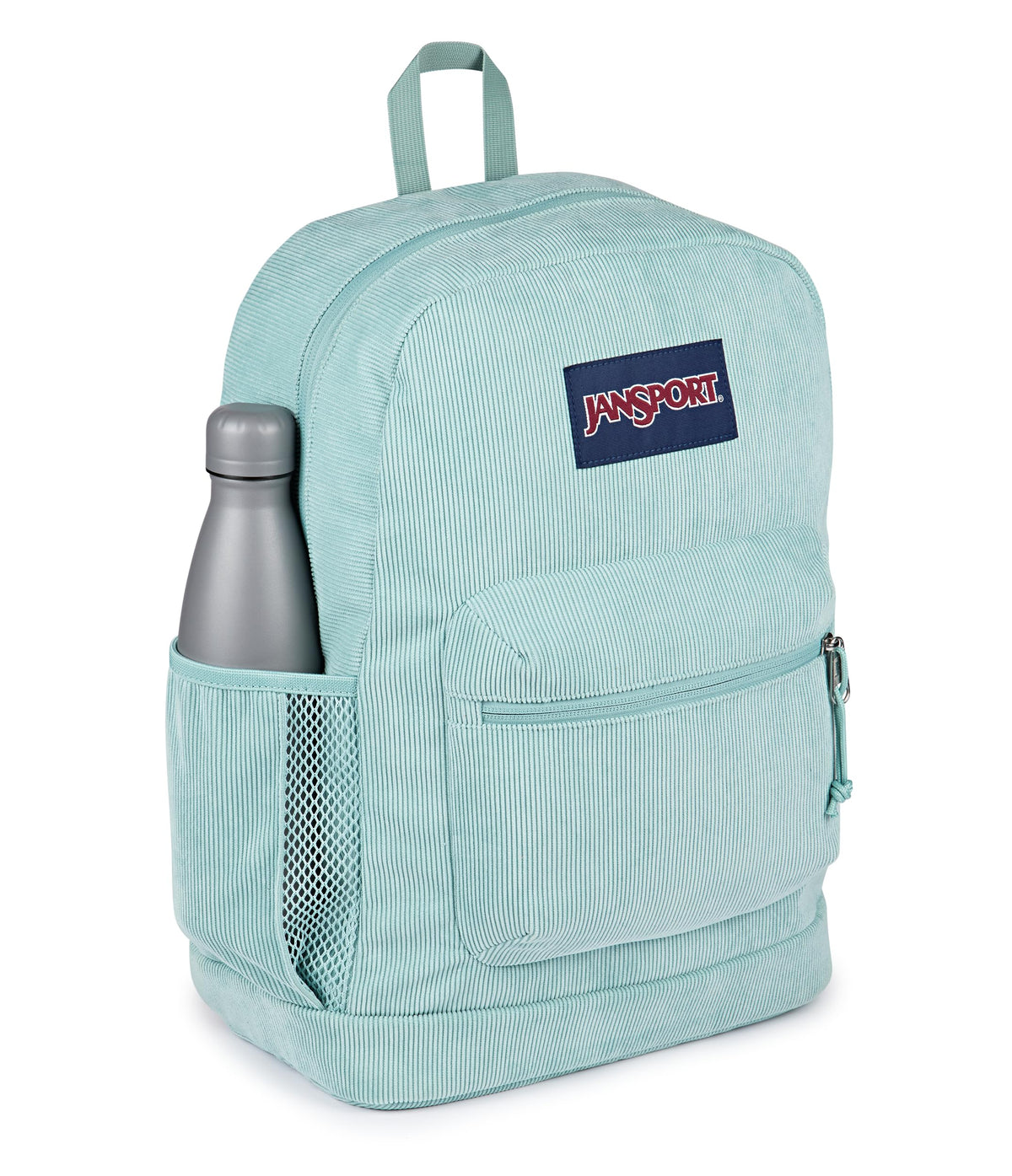 JanSport Cross Town Plus Remix Backpack - Padded Back Panel, Laptop Sleeve, and Front Pocket Organizer - Faded Sage Corduroy