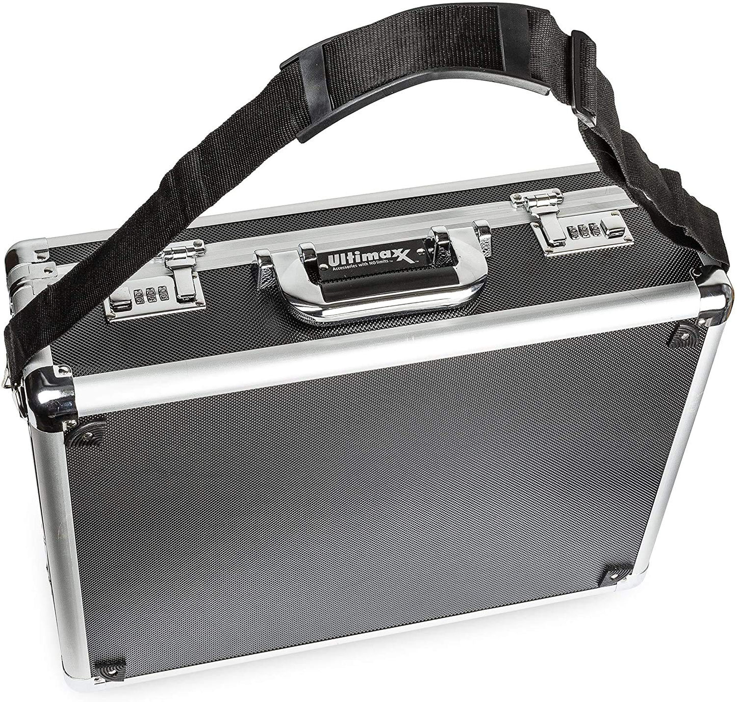 Ultimaxx Medium Aluminum Hard Case with Pre-Cut Foam for Travel and Storage of DSLRs, Gear, and Equipment for DSLR Camera & Camcorder Models from