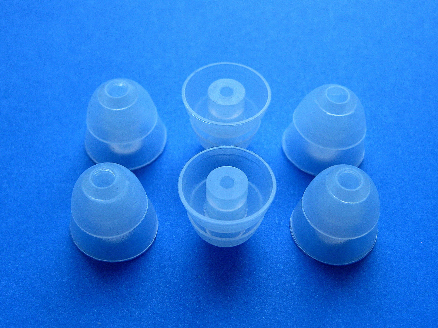6 Large (L) Clear Double (2 Layer) Flange Earbuds Eartips Set Compatible with Shure E3c, E4c, E4G, E5c, I3C, i4c, SCL3, SCL4, SCL5 in-Ear Earphones…