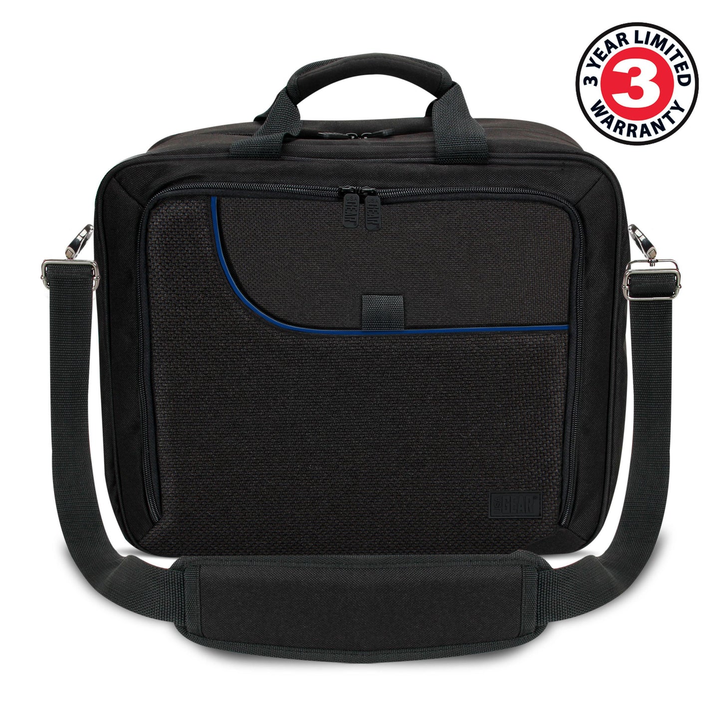 USA Gear PS4 Travel Case - Travel Bag Compatible with Playstation 4 Slim, Playstation Pro and PS3 - Carrying Case with Customizable Interior for PS4