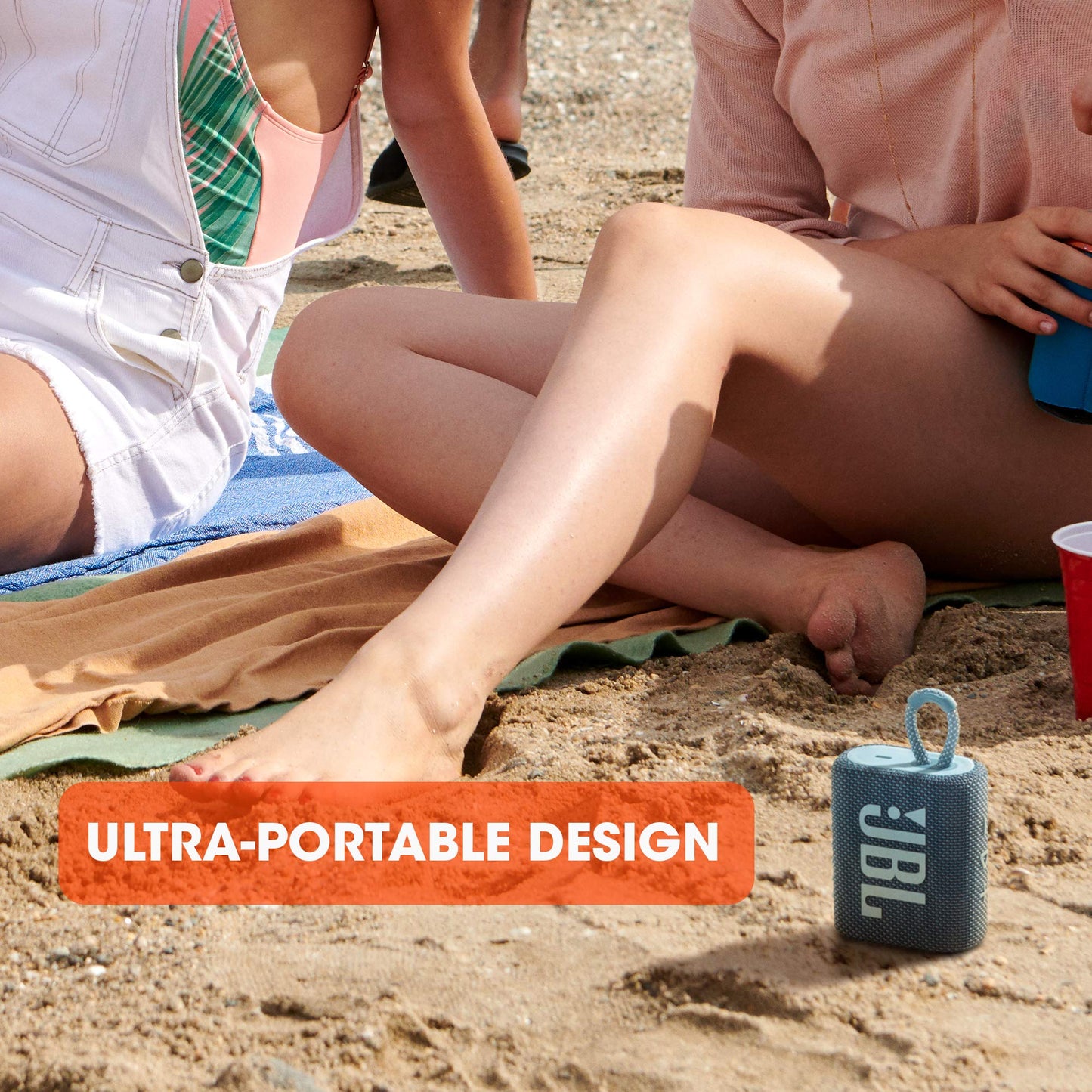 JBL Go 3: Portable Speaker with Bluetooth, Built-in Battery, Waterproof and Dustproof Feature - Green (Renewed)