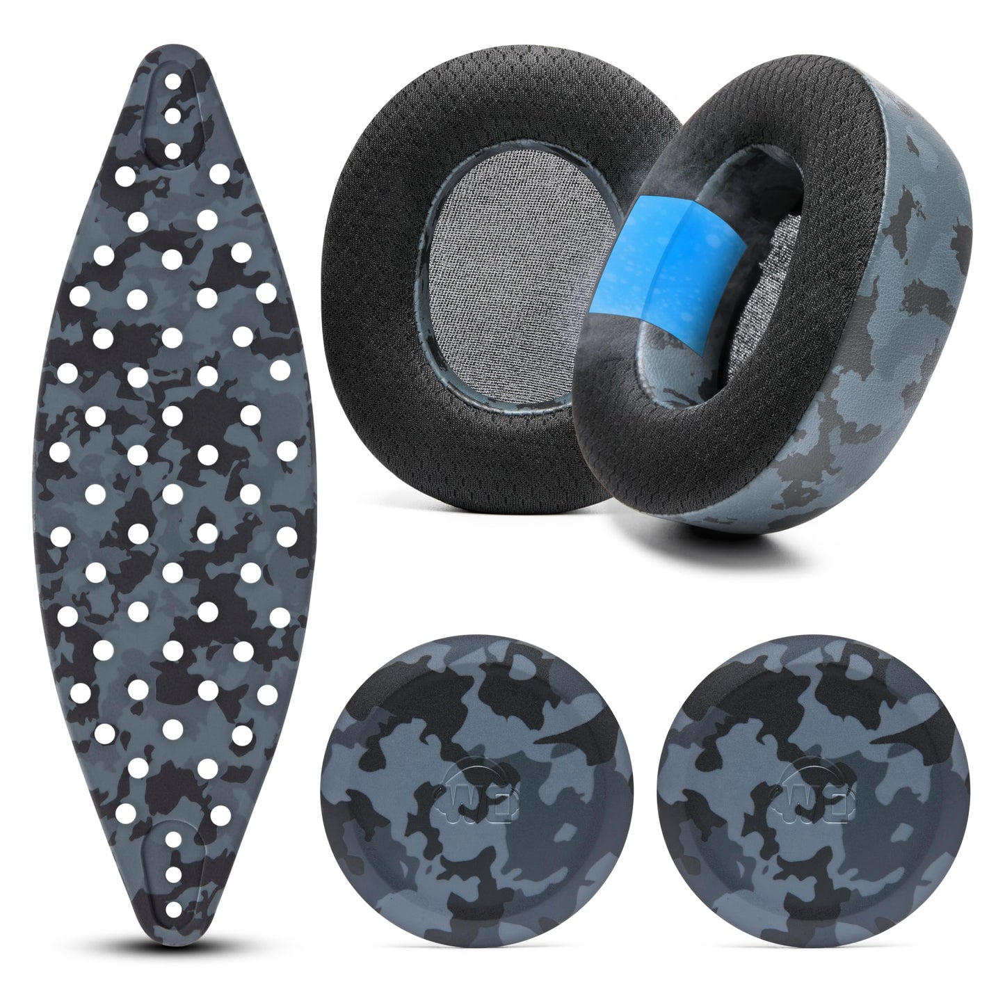 WC Modkit V2 Nova Pro Wireless, Pro Omni, & Elite - Gel Earpads, Extra-Wide Headband, & Side Plates for Arctis Nova Pro Wireless, Nova Elite & Nova