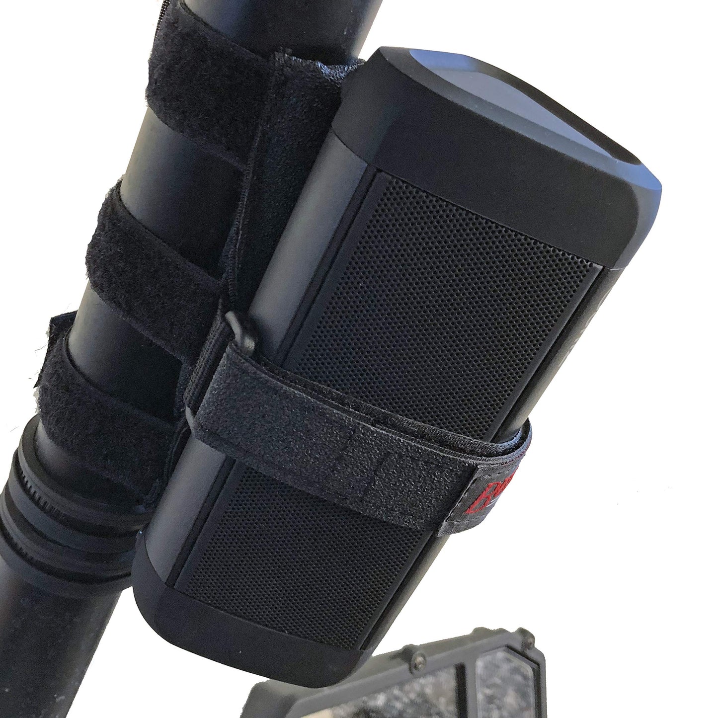 Bushwhacker UTV and Wakeboard Tower Speaker Mount - Adjustable Non-Slip Strap for Roll Bars - Fits Bluetooth Portable Speakers Up to 12" - Cage