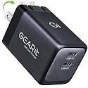 GEARit Compatible with Apple, Samsung, iPhone, iPad & Google Pixel | 48W USB C Charger Block | Fast Charging 2-Port GaN Wall Charger with PD 3.0 & PPS